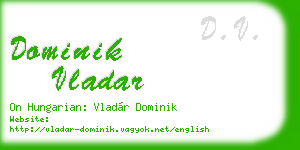 dominik vladar business card